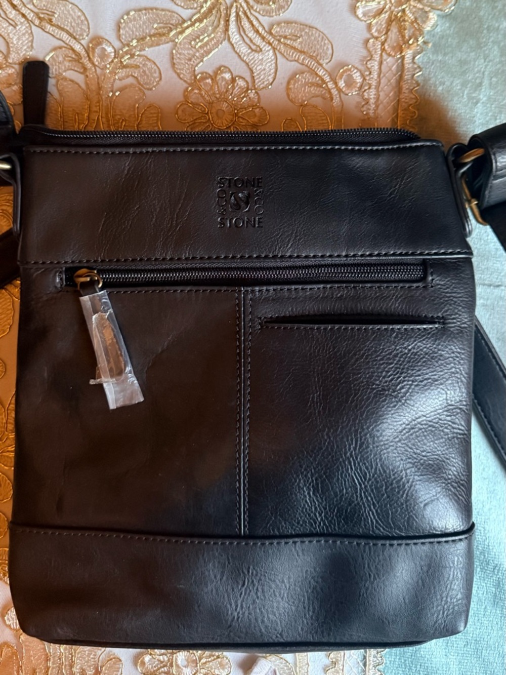 Stone & Co Black Leather Bag